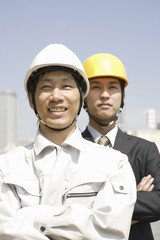 作業員とビジネスマン