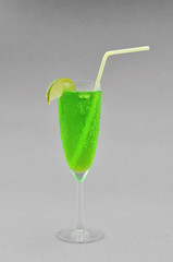 Green drink with lime