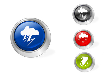 wetter buttons vektor