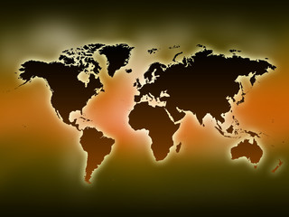 Fototapeta na wymiar Mapa Świata
