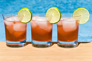 Cranberry Cocktail by the Pool