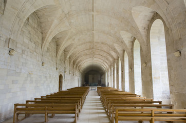 france; normandie; bec hellouin : abbaye bénédictine