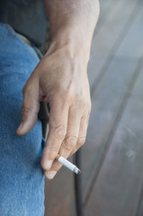 Hand Holding Cigarette