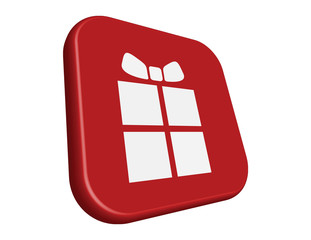 3d Christmas Icon Series: holiday gift