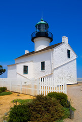 Fototapeta na wymiar Point Loma Lighthouse in San Diego California