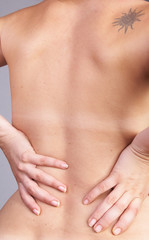 Fototapeta na wymiar Lower back pain