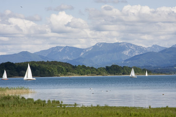 segelboote am chiemsee