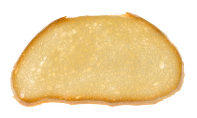 Slice of bread on a gleam