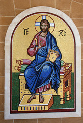 Religious tiled mosaic