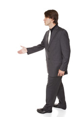 businessman - handshake reach