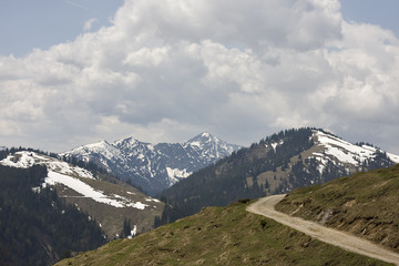 Fototapeta na wymiar bayrische alpen