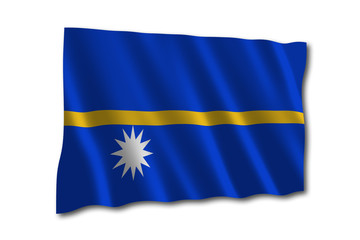 nauru flagge