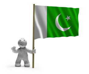 pakistan flagge lachen