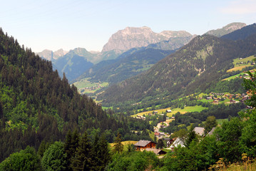 Fototapeta premium Dolina Abondance