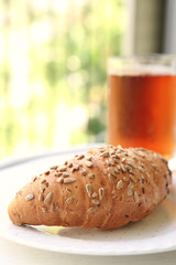 french load and apple juice