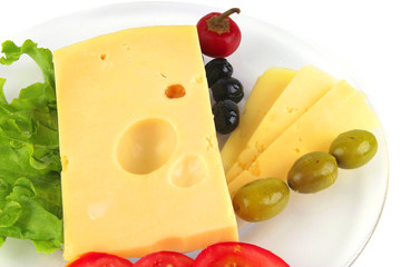 yellow cheese served on dish