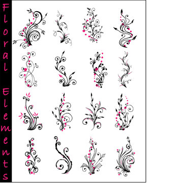 floral elements