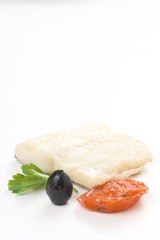 fillet of cod baked tomatoes zucchini black olives