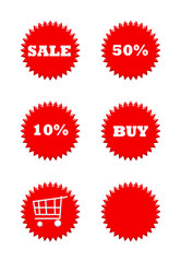 Retail sale buttons