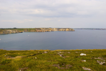 Obraz premium view of coastline in brittany