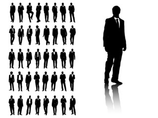 Silhouette of Business Men - 15842066