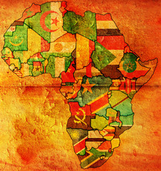 africa political map © michal812