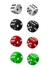 collection of dice vector