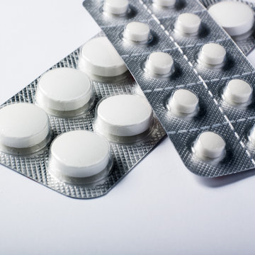 m&eacute;dicaments en gros plan