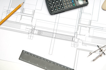 Construction blueprint