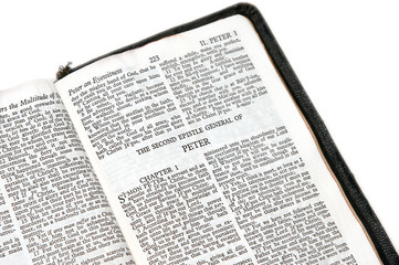 bible open to peter II