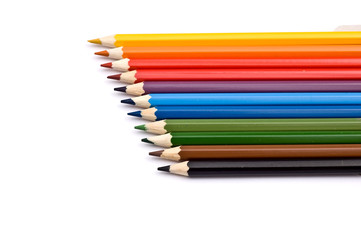 A set of colorful pencils