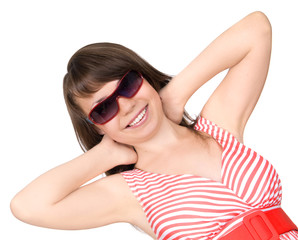 Fototapeta premium young beautiful woman