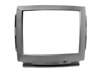 TV set with white background