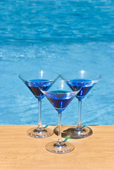 Blue Martini by the Pool