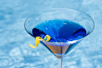 Blue Martini by the Pool