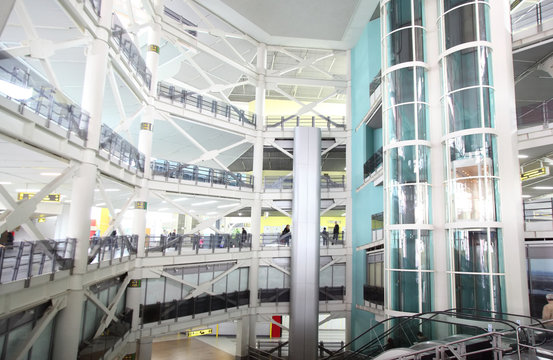 Interior of trade complex