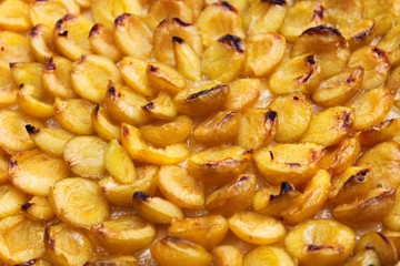 Mirabelles dorées au four