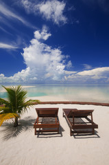 Perfect tropical island relaxation.