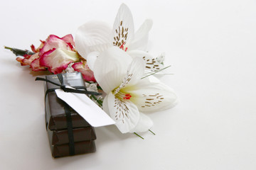 chocs and flowers