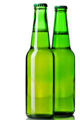 Two beer bottles