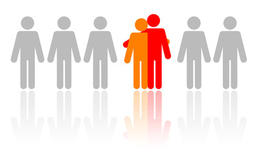 Piktogramm Partnerschaft