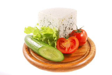 roquefort and vegetables