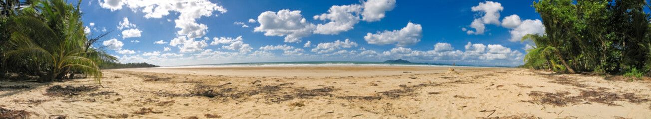 Fototapeta na wymiar Strand im Daintree Nationalpark Australien
