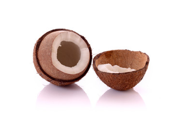 Coconut isolated on white