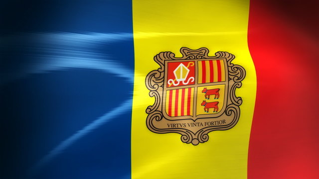 Andorran Flag - HD Loop