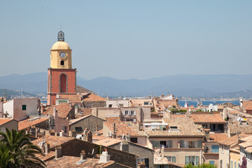 Fototapeta na wymiar cityscape of Saint-Tropez