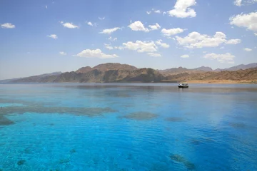 Fotobehang Landscape of Dahab lagoon. Egypt. Red Sea. © Galinka
