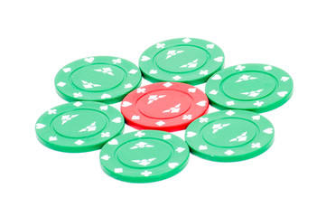 flower of Casino chips