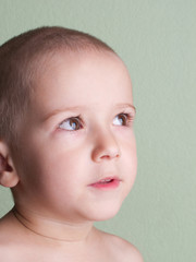 Little child smiling