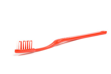 red toothbrush